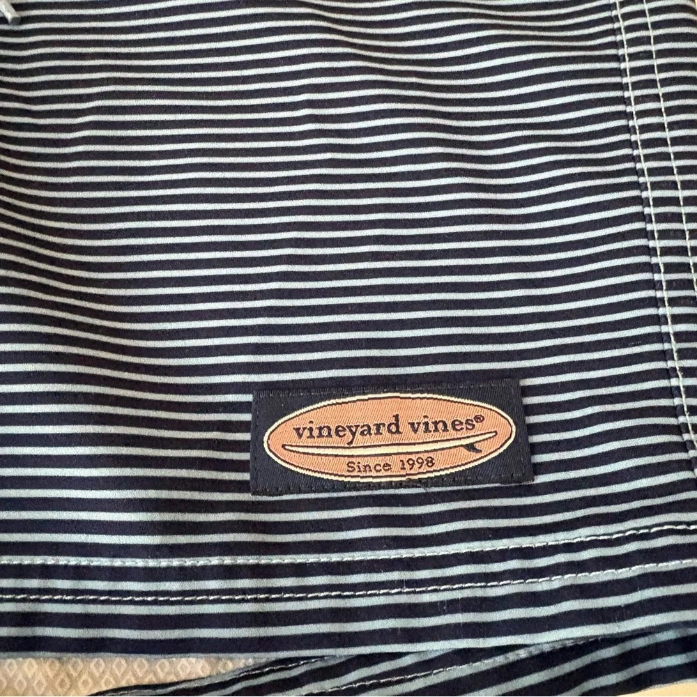 VINEYARD VINES Blue Striped Men’s Swim Trunks